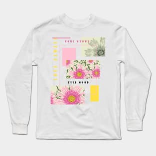 Painted Sunflower home grown nature flower Long Sleeve T-Shirt